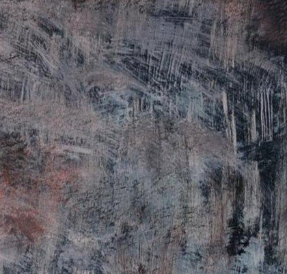 Erwin STEINBACH (1964-) "Les bois en hiver" acrylique, encre, gouache sur bois vernis, 100 x 100 cm encadré-photo-3