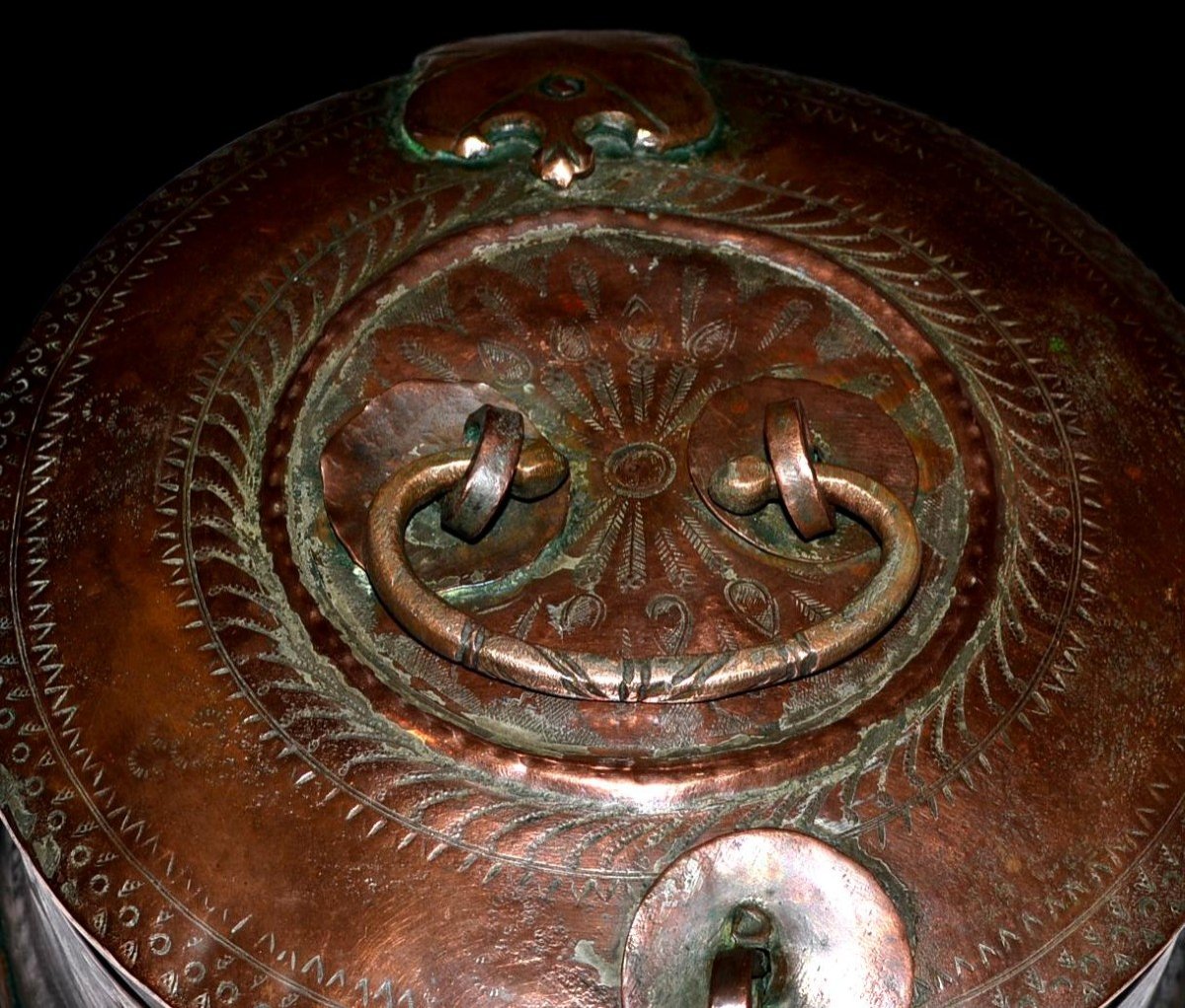 Betel Box In Red Copper, India, Late 19th Century, Early 20th Century-photo-2