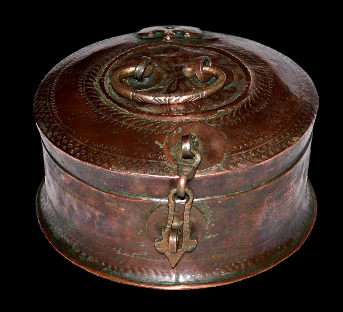 Betel Box In Red Copper, India, Late 19th Century, Early 20th Century