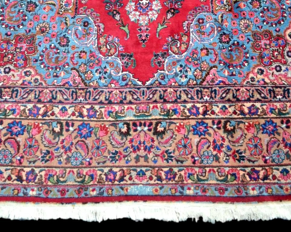 Persian Macchad Rug Signed 250 Cm X 356 Cm, Hand-knotted Kork Wool, Iran Tbe-photo-6