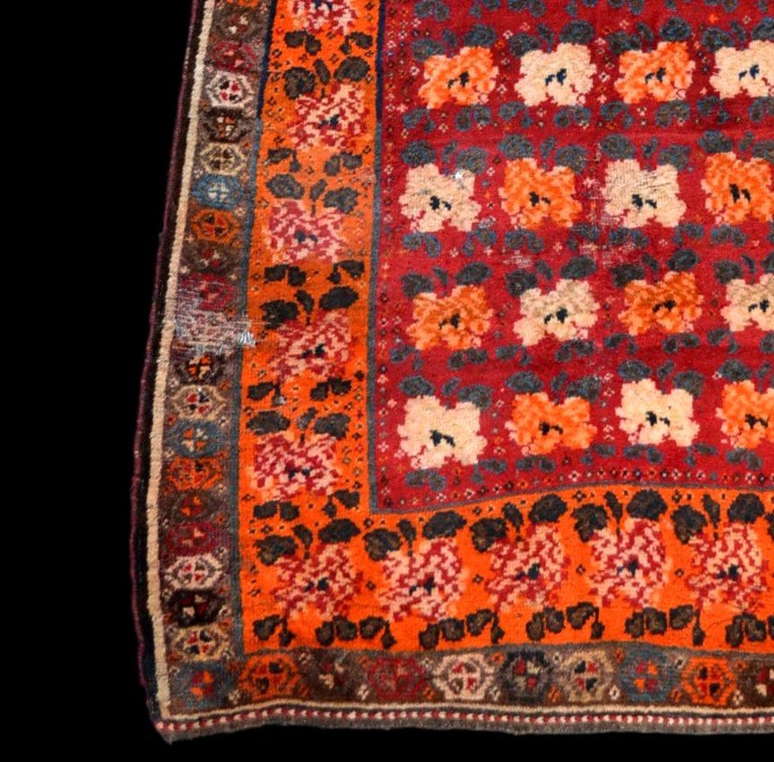 Tapis Gabbeh ancien, Iran, 129 cm x 247 cm, laine nouée main avant le milieu du XXème siècle-photo-3