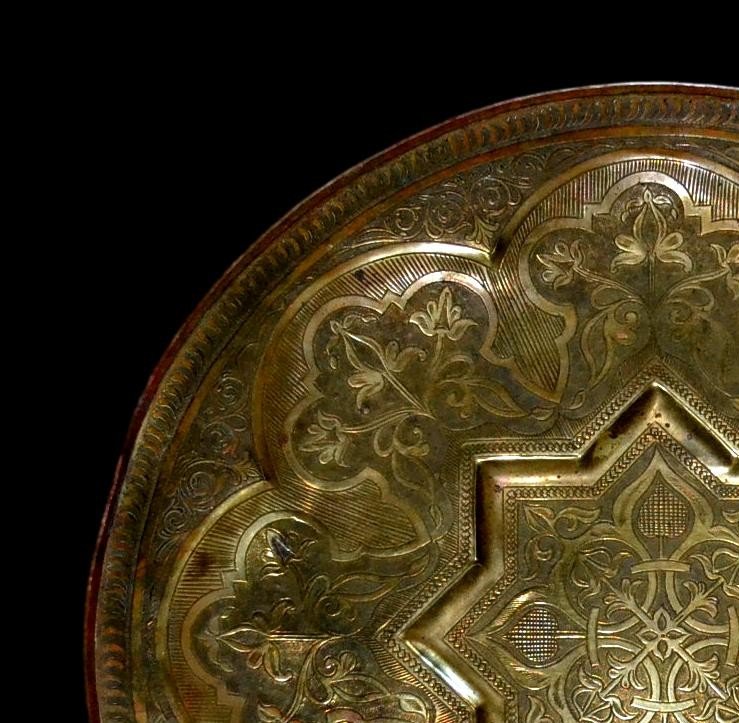 Large Tea Tray, Tunisia, Maghreb, Early 20th Century-photo-3