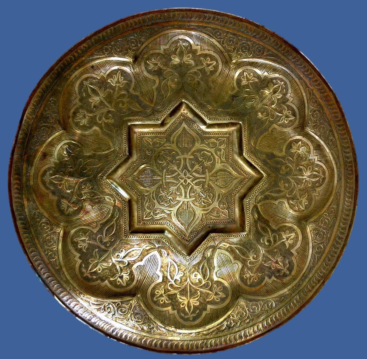 Large Tea Tray, Tunisia, Maghreb, Early 20th Century-photo-6