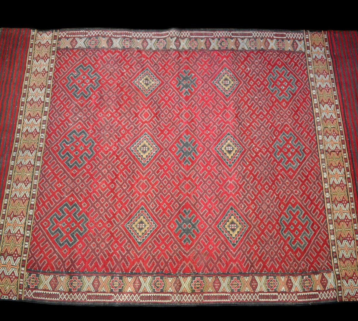 Important Hanbel, Old Carpet, Zemmour Tribe, Middle Atlas, Morocco, 210 Cm X 323 Cm, 1950/1960-photo-2