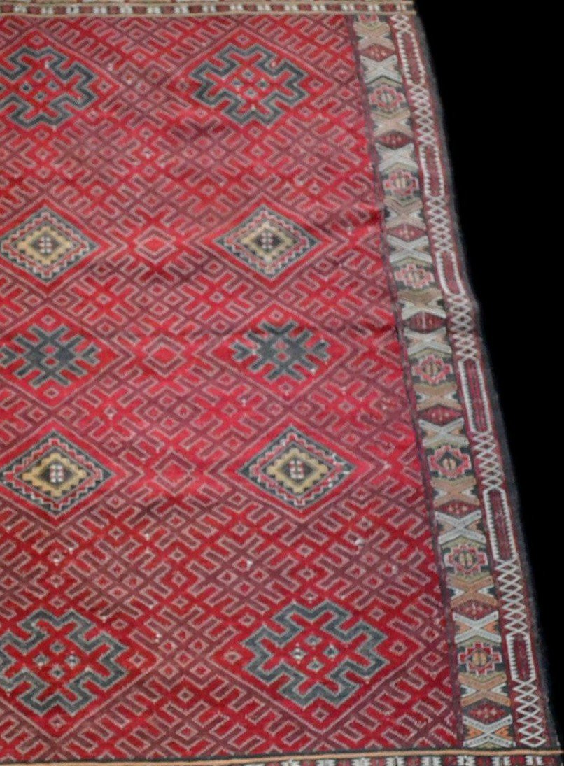 Important Hanbel, Old Carpet, Zemmour Tribe, Middle Atlas, Morocco, 210 Cm X 323 Cm, 1950/1960-photo-3