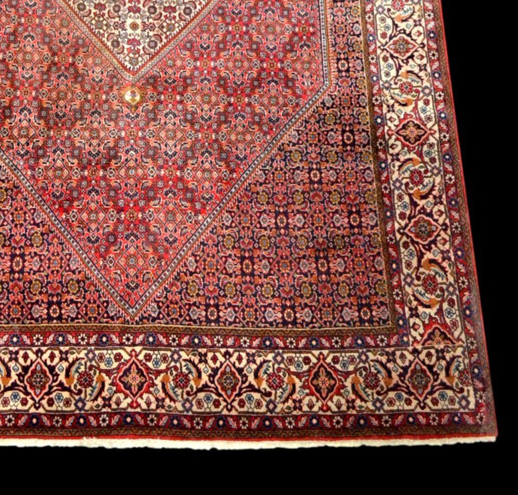 Tapis Persan Bidjar, 203 cm x 302 cm, laine nouée main en Iran, très bon état, 1980, Superbe-photo-3