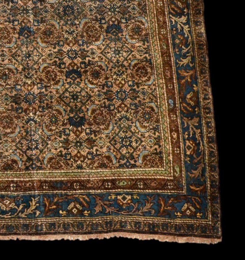 Old Persian Bidjar Rug, 19th Century, 134 Cm X 196 Cm, Wool Hand-knotted In Iran, Very Good Condition,-photo-3