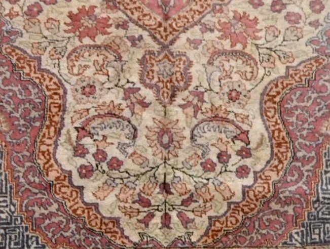 Tapis Kayseri, Turquie, 122 cm x 176 cm, laine nouée main , vers 1960/70 en parfait état-photo-5