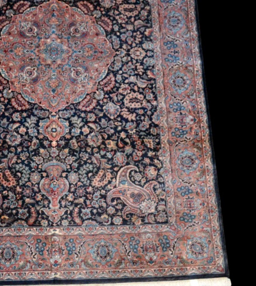 Kashmar Carpet, 174 Cm X 255 Cm, Heavy And Luxurious Persian Hand-knotted Circa 1970, Perfect Condition-photo-3