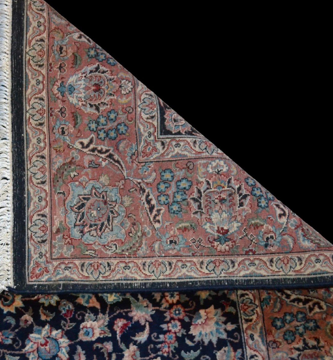 Kashmar Carpet, 174 Cm X 255 Cm, Heavy And Luxurious Persian Hand-knotted Circa 1970, Perfect Condition-photo-4