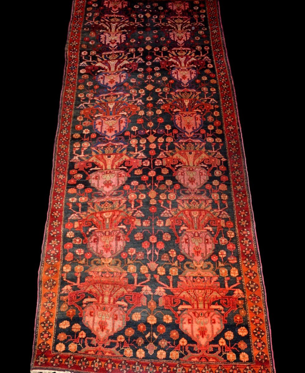 Old Karabagh Rug, Caucasus, 112 Cm X 240 Cm, Hand-knotted Wool On Wool, Superb, XIX Cy-photo-5