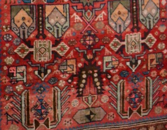 Old Karabagh Rug, Caucasus, 112 Cm X 240 Cm, Hand-knotted Wool On Wool, Superb, XIX Cy-photo-8