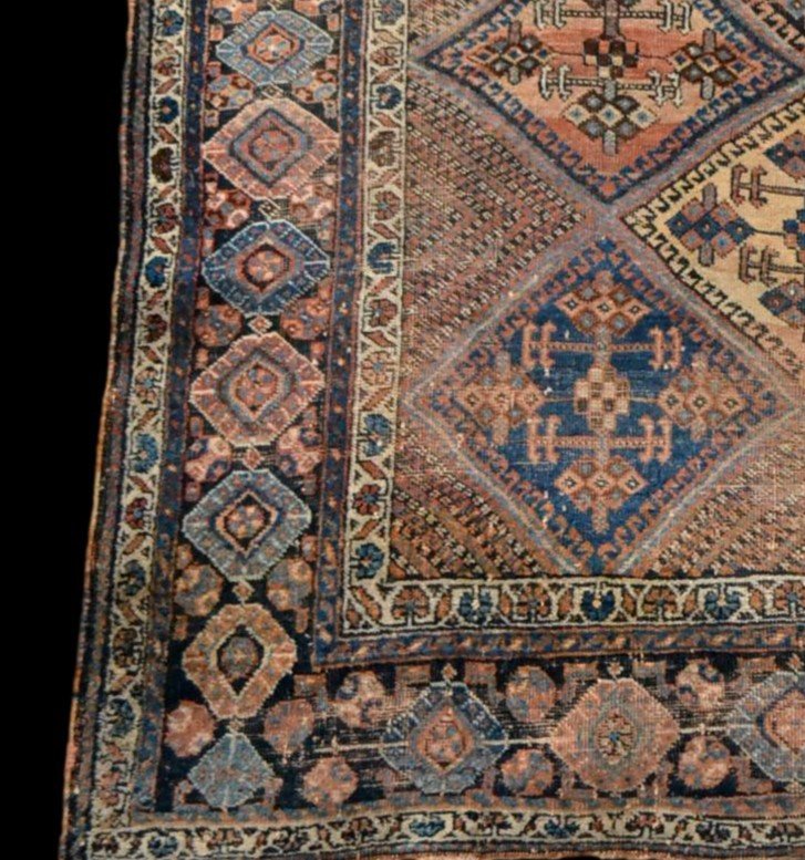 Antique Afshar Rug, Shahr Babak, 151cm X 192cm, Hand-knotted Wool, Iran, Second Half Of The 19th Century-photo-2