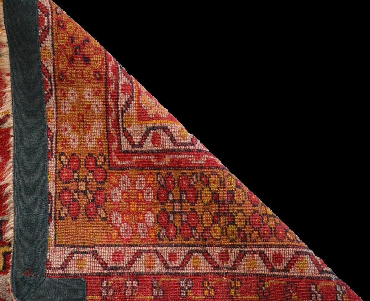Old Kirsehir Prayer Rug, Anatolia, Turkey, 88 Cm X 126 Cm, Wool / Wool, 19th Century-photo-7