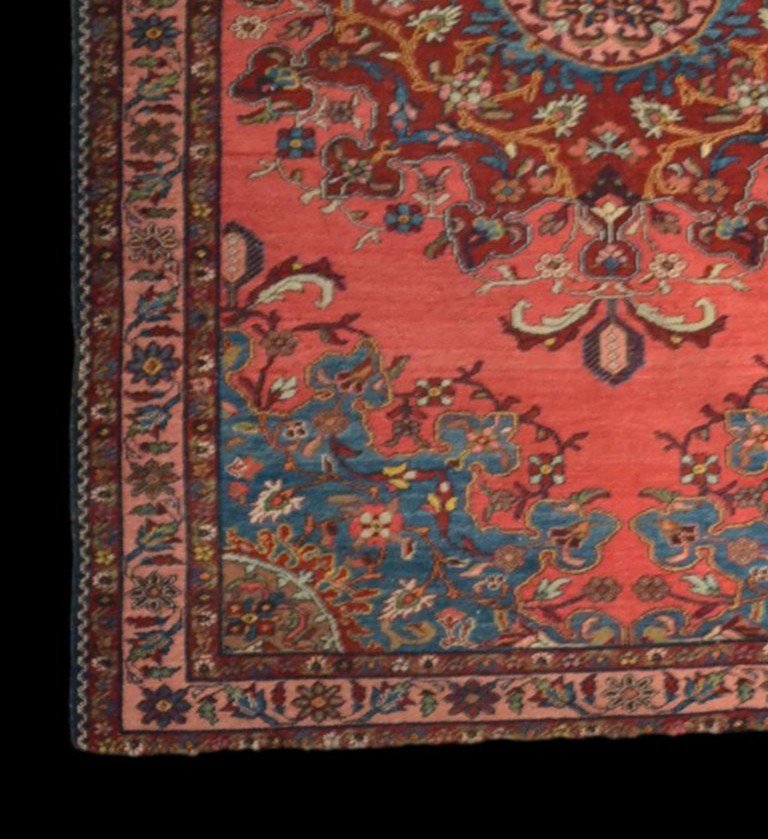 Tapis ancien Tafresh, Persan, 142 cm x 196 cm, laine nouée main, Iran, début du XXème Siècle-photo-2
