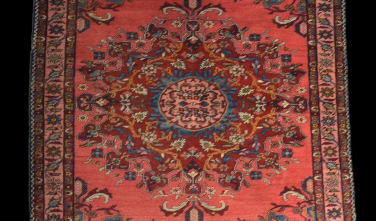 Tapis ancien Tafresh, Persan, 142 cm x 196 cm, laine nouée main, Iran, début du XXème Siècle-photo-1