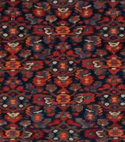 Kilim Senneh ancien, 113 cm x 147 cm, laine sur laine tissée main, Iran, début du XXème siècle-photo-2