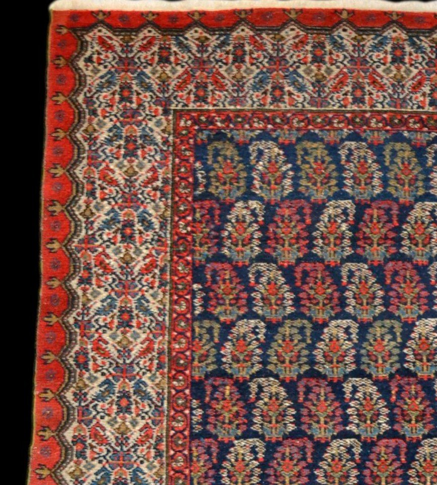 Tapis ancien Kachkaï, 127 cm x 192 cm, laine sur laine nouée main, Perse (Iran) XIXème siècle-photo-3