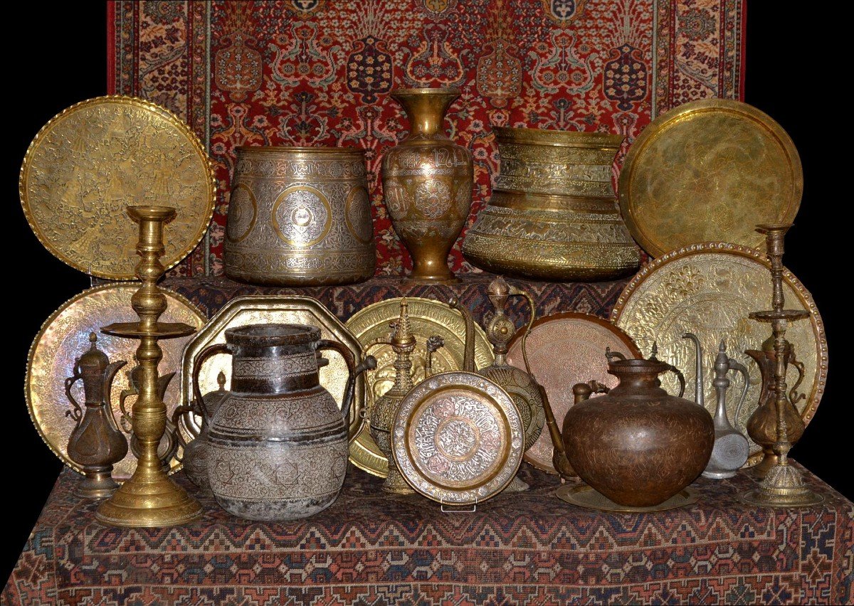 Imposing Bronze Candlestick, Ht 94 Cm, 19th Century-photo-6