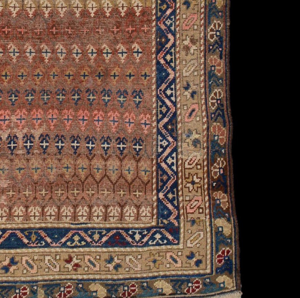 Afshar Rug, Boteh Decor, 105 Cm X 147 Cm, Hand-knotted Wool, Mid-twentieth Century, Perfect-photo-3