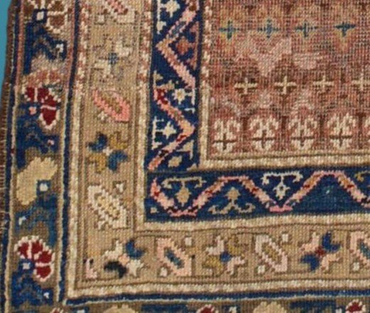 Afshar Rug, Boteh Decor, 105 Cm X 147 Cm, Hand-knotted Wool, Mid-twentieth Century, Perfect-photo-5