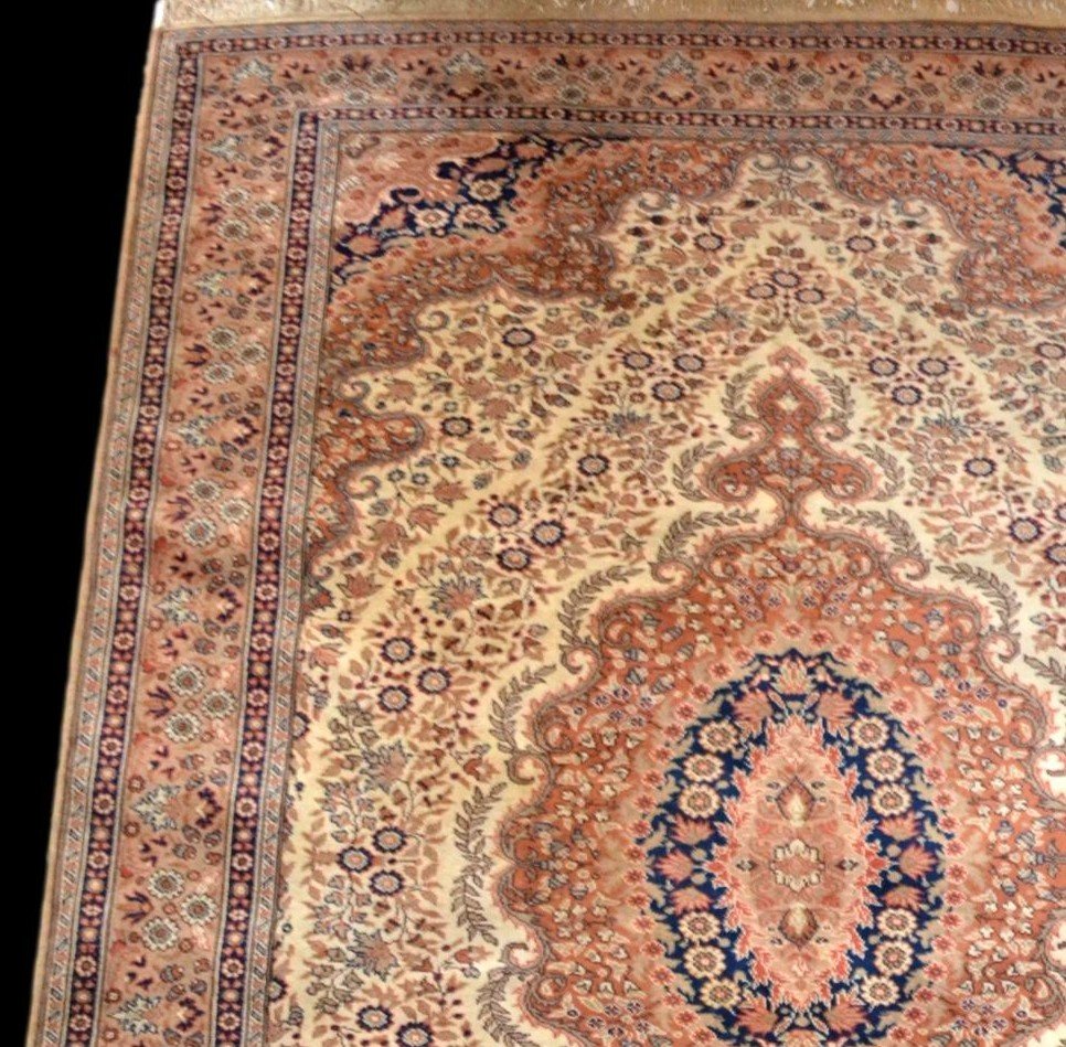 Tapis Kayseri, 202 cm x 303 cm, laine nouée main en Turquie vers 1970 en parfait état-photo-3