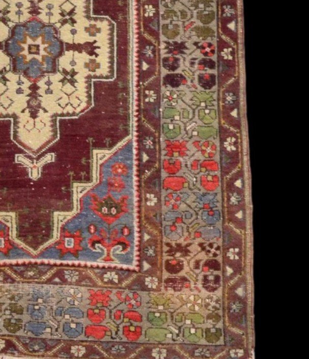 Moudjour Rug, Anatolia, 115 Cm X 220 Cm, Hand-knotted Wool, Turkey, Circa 1950, Good Condition-photo-3