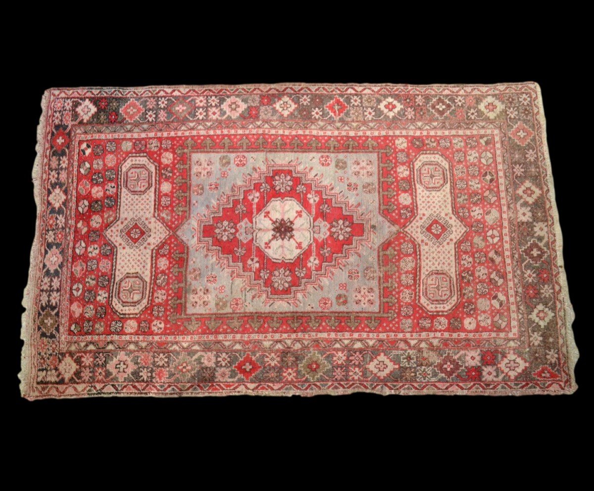 Tapis Malayer, Persan, 133 cm x 220 cm, laine nouée main, Iran, vers 1950, très bel état-photo-2