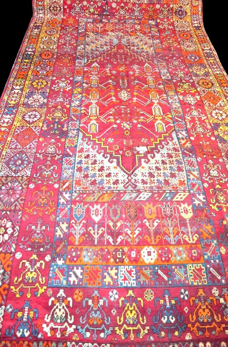 Tapis Zerbiya, Rabat, Maroc, 205 x 465 cm, laine nouée main, Berbères, fin du XIXème, -photo-2