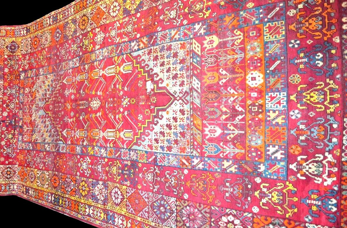 Tapis Zerbiya, Rabat, Maroc, 205 x 465 cm, laine nouée main, Berbères, fin du XIXème, -photo-3