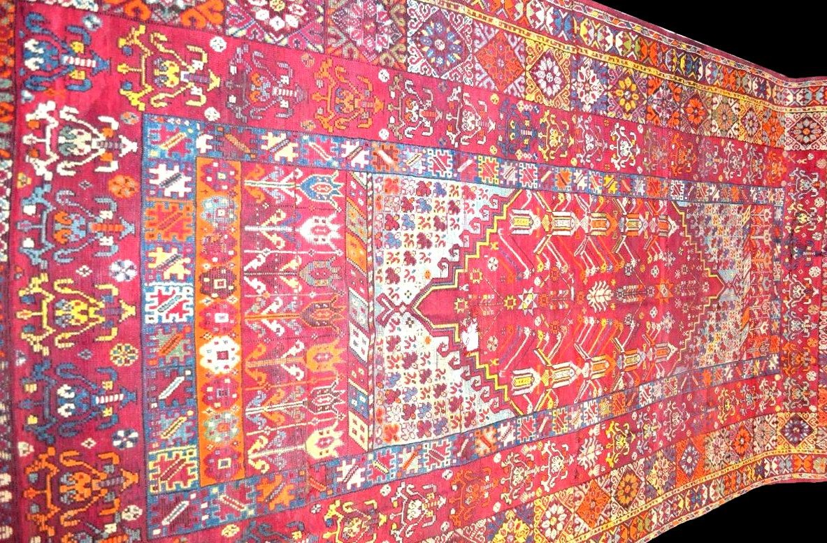 Tapis Zerbiya, Rabat, Maroc, 205 x 465 cm, laine nouée main, Berbères, fin du XIXème, -photo-4