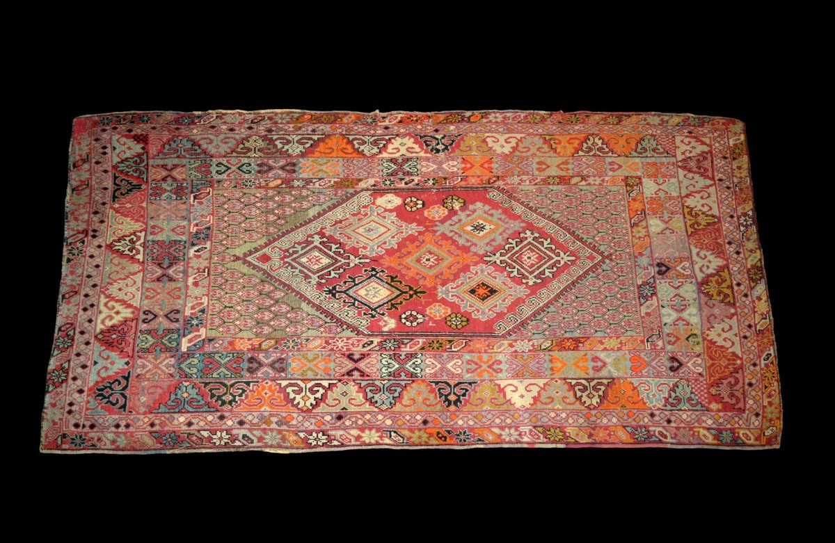 Tapis ancien Zerbiya, 205 x 465 cm, laine sur laine, Berbères, Maroc, fin du XIXème, -photo-8