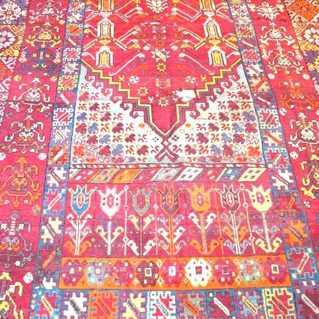 Tapis Zerbiya, Rabat, Maroc, 205 x 465 cm, laine nouée main, Berbères, fin du XIXème, -photo-2