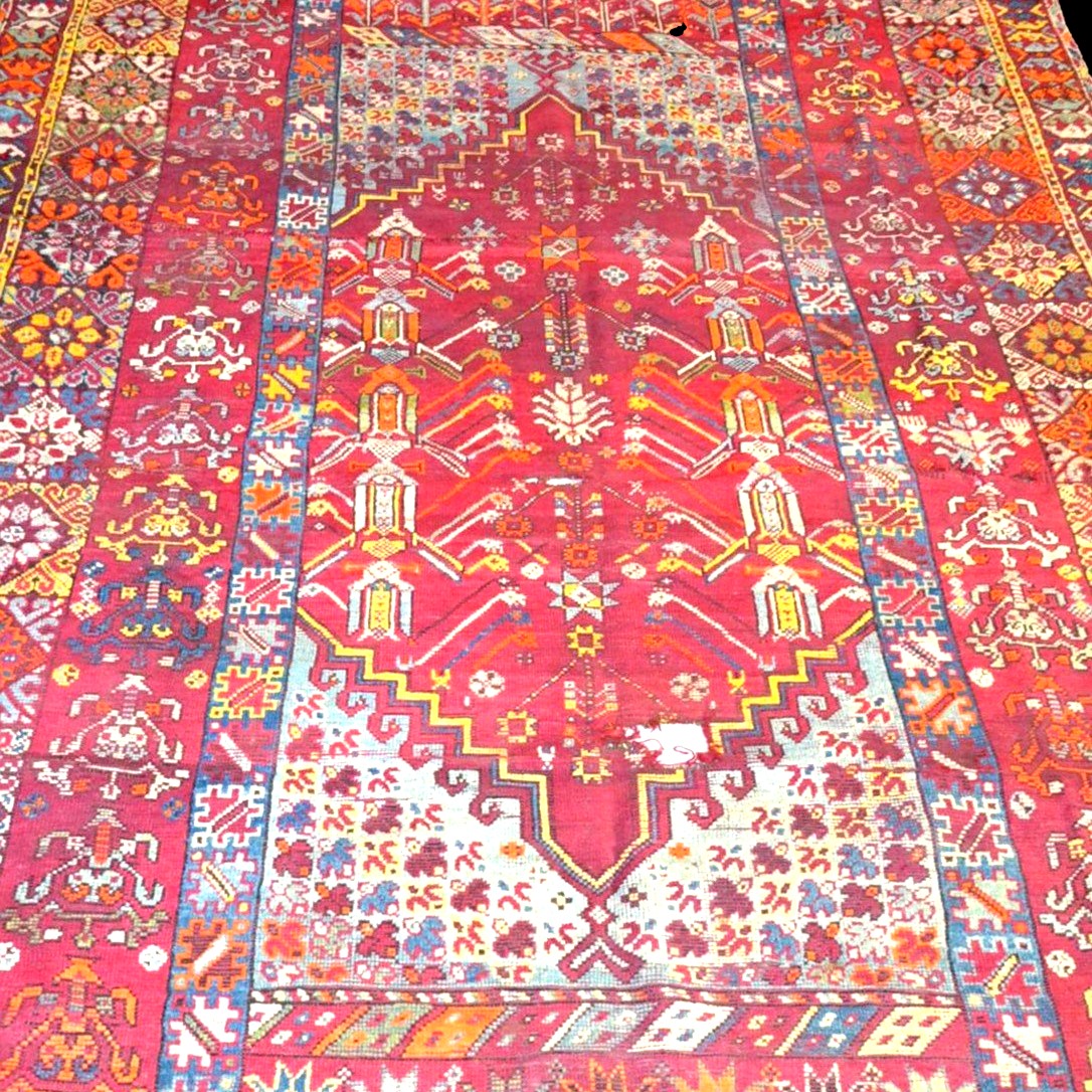 Tapis Zerbiya, Rabat, Maroc, 205 x 465 cm, laine nouée main, Berbères, fin du XIXème, 