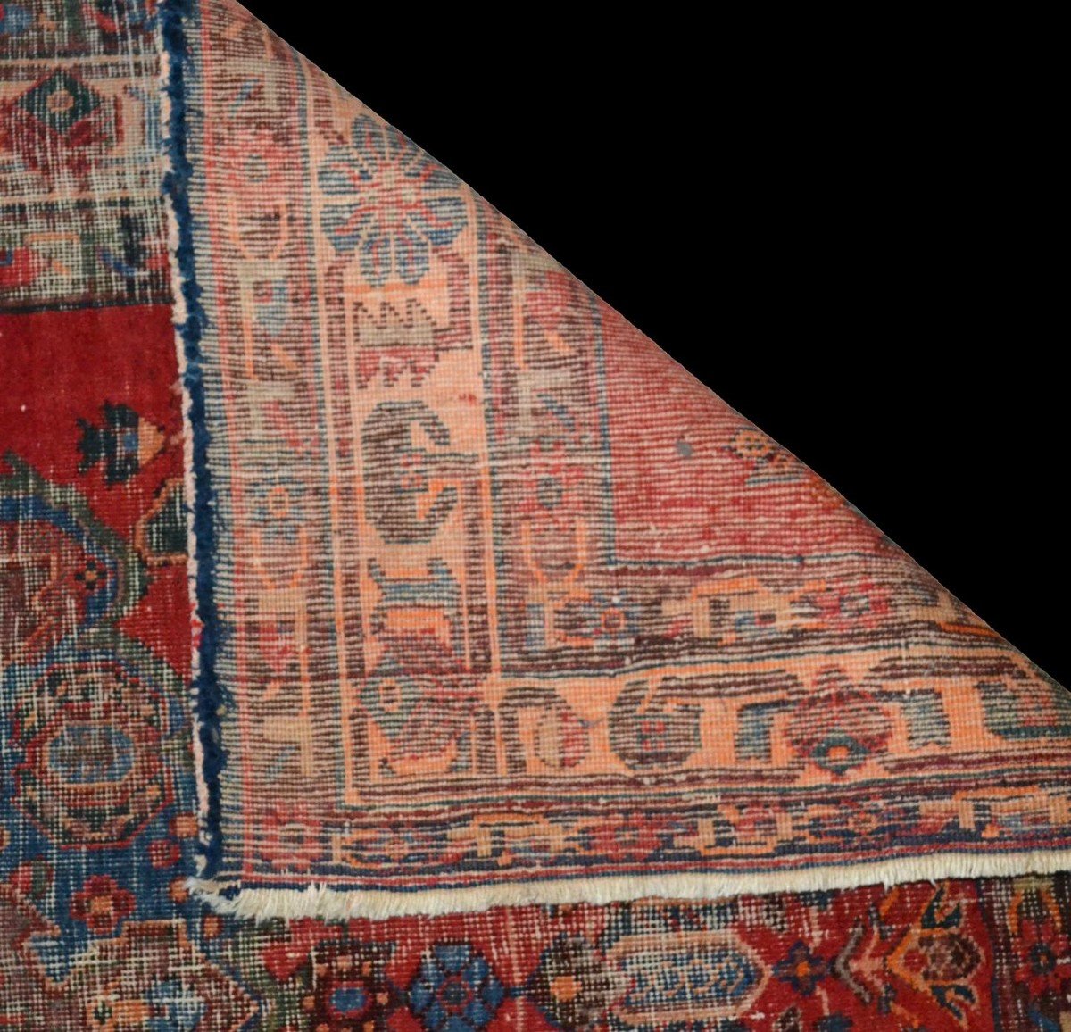 Tapis ancien Sirdjan, 138 x 209 cm, laine nouée main, Perse, (Iran) début du XXème siècle-photo-6