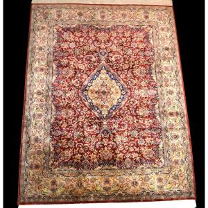 Indo-persian Tabriz Rug, 175 Cm X 230 Cm, Finely Hand-knotted Wool Circa 1980, Perfect Condition