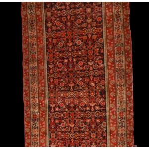 Tapis ancien, galerie Ferahan, 92 cm x 396 cm, laine nouée main, Perse, (iran) fin du XIXème 