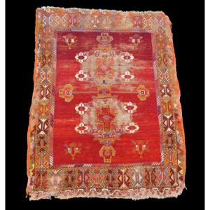 Tapis çal-zeyve ancien, Anatolie, Turquie, 115 x 155 cm, laine, fin du XVIIIème, début XIXème