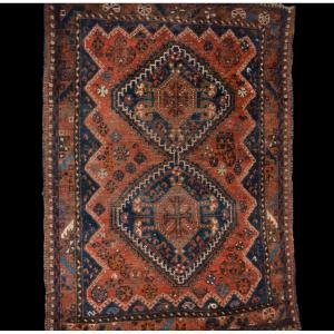 Gashghaï Rug, Hand-knotted Wool On Wool, 115 X 152 Cm, Iran, Early 20th Century, In Very Good Condition