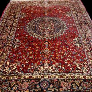 Persian Macchad, 137 Cm X 230 Cm, Hand-knotted Wool In Iran Around 1950-1960 In Good Condition