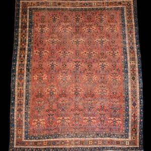 Old Afshar, Floral Decoration, 143 X 178 Cm, Hand-knotted Wool, Persia, Iran, Late 19th Century, Early 20th Century