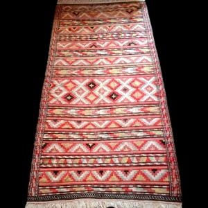 Important Kilim Around 1950, 180 Cm X 364 Cm, Hand-woven Wool, Iran, Great Condition