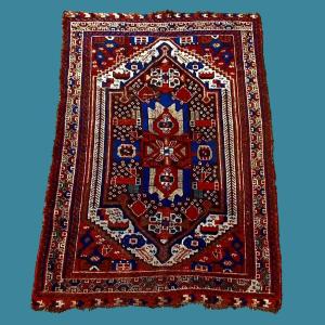 Old Kazak, 109 X 156, Hand-knotted Wool/wool, Starry Cross Pattern, Caucasus, 19th Century