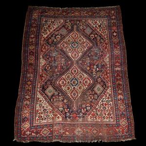 Old Kachkai, 113 X 200 Cm, Hand-knotted Wool On Wool, Persia, Iran, Late 19th To Early 20th Century