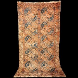 Tapis Tekké des Saryk-ersari, laine sur laine, 132 x 233 cm, noué main, Turkménistan, XIXème S