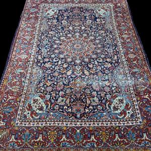 Tapis Kashan ancien, 125 cm x 210 cm, laine nouée main, Iran, Perse, seconde partie du XIXème S