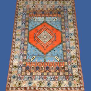 Rabat Rug, 200 X 305 Cm, Hand-knotted Wool In Morocco Circa 1960-1970 In Very Good Used Condition