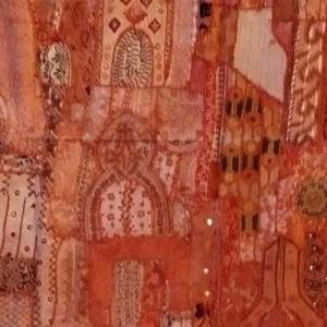 Antique Mirror Embroidery Or Sheesha, 156 X 210 Cm, Gujarat, India, 1970, Very Good Condition