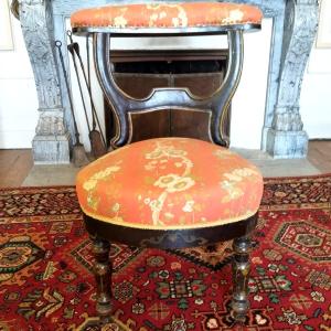 Chaise de fumeur, bois peint, Louis Philippe, XIXème