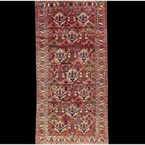 Tapis Bakhtiar en galerie, 150 x 302 cm, laine nouée main en Iran vers 1970 en parfait état